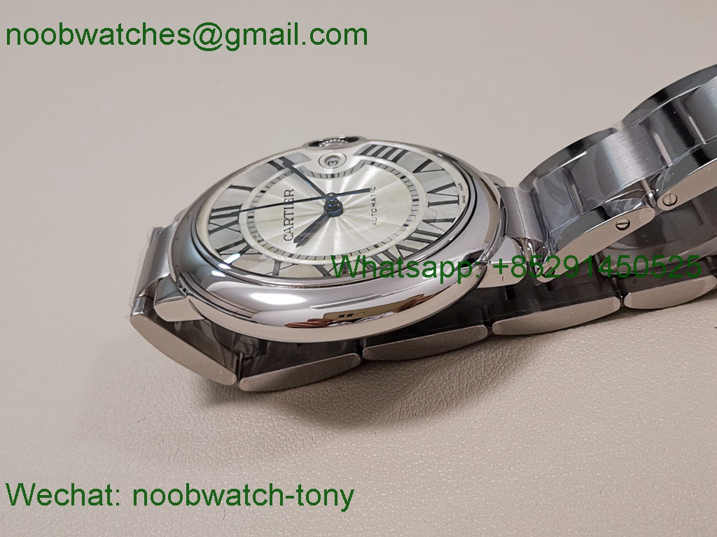 Cartier Ballon Bleu 42mm AF 1:1 Best White Dial A2824 V5