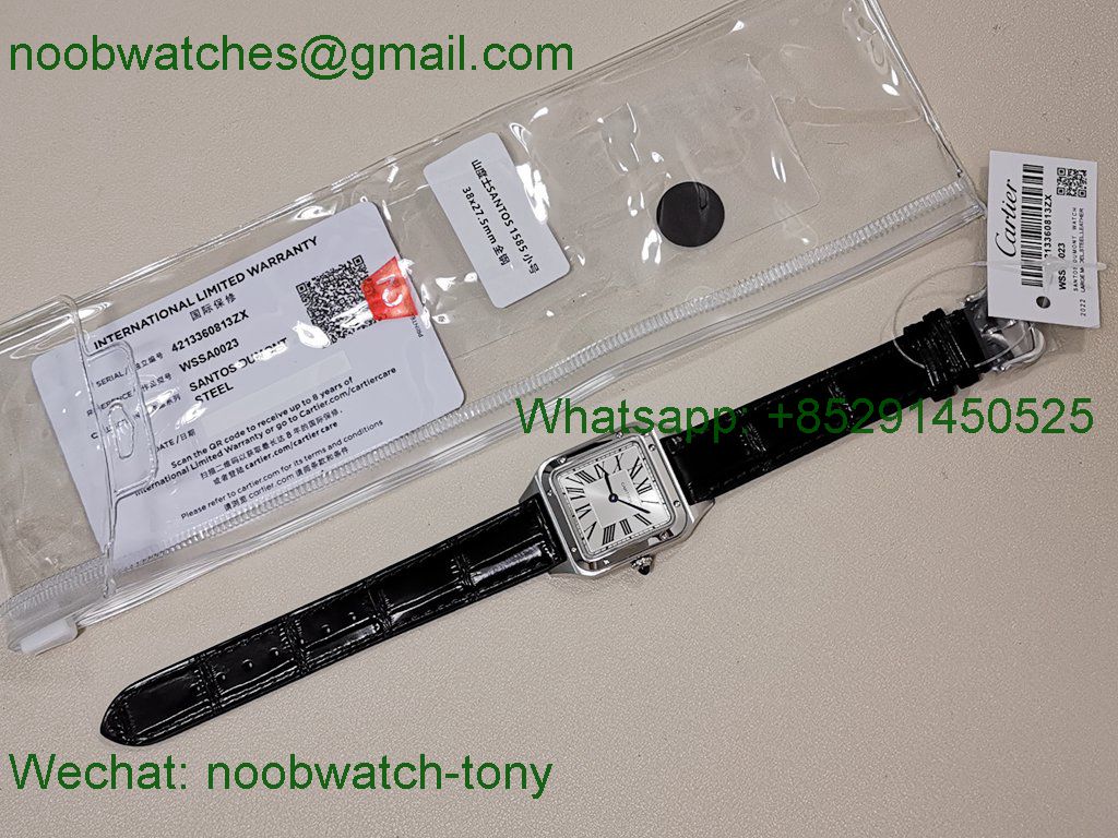 Replica Cartier Santos Dumont SS White Dial F1F Quartz 38mm