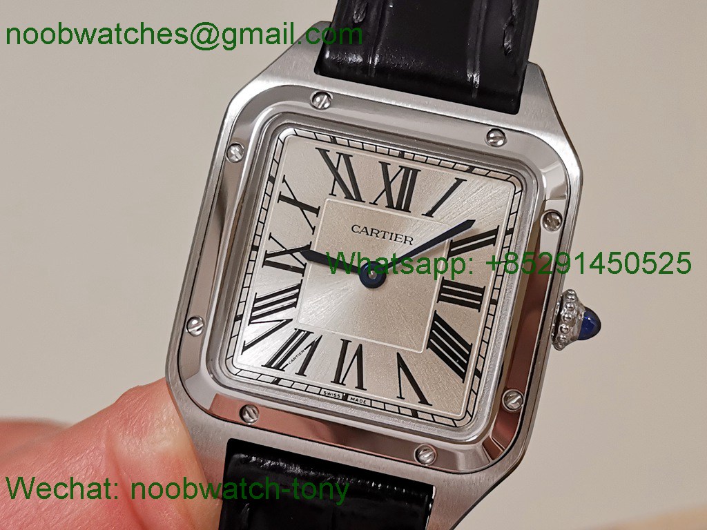 Replica Cartier Santos Dumont SS White Dial F1F Quartz 38mm