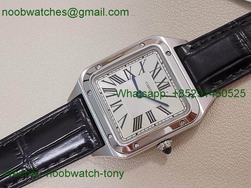 Replica Cartier Santos Dumont SS White Dial F1F Quartz 38mm