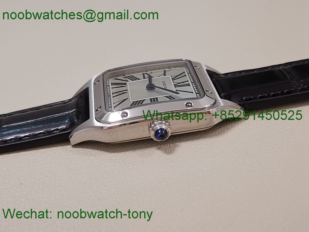 Replica Cartier Santos Dumont SS White Dial F1F Quartz 43.5mm