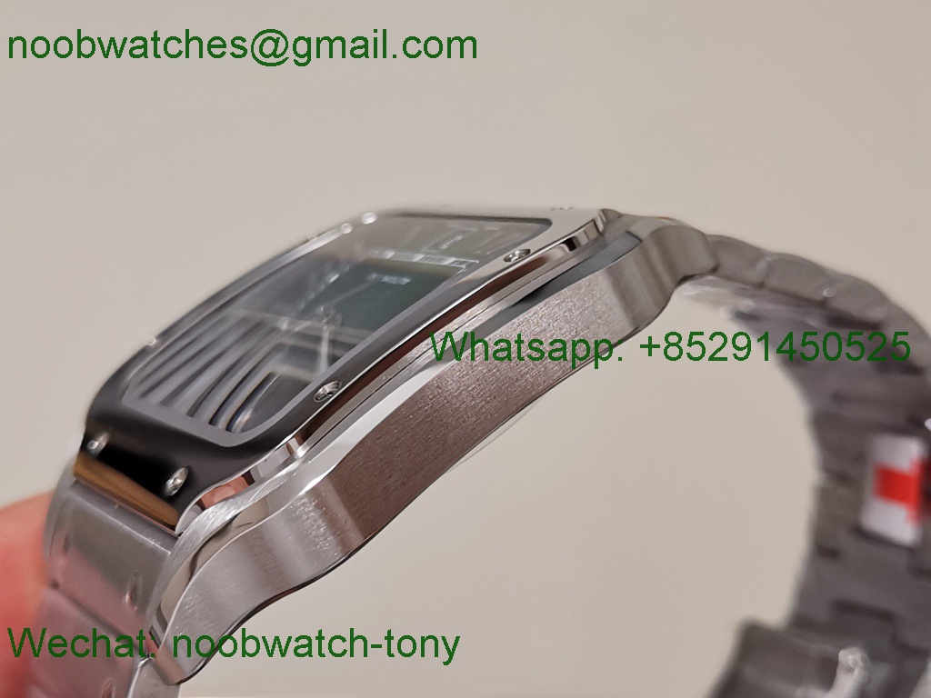 Replica Cartier Santos De Cartier 40mm Mens XL Green Dial BVF MY9015 SuperClone