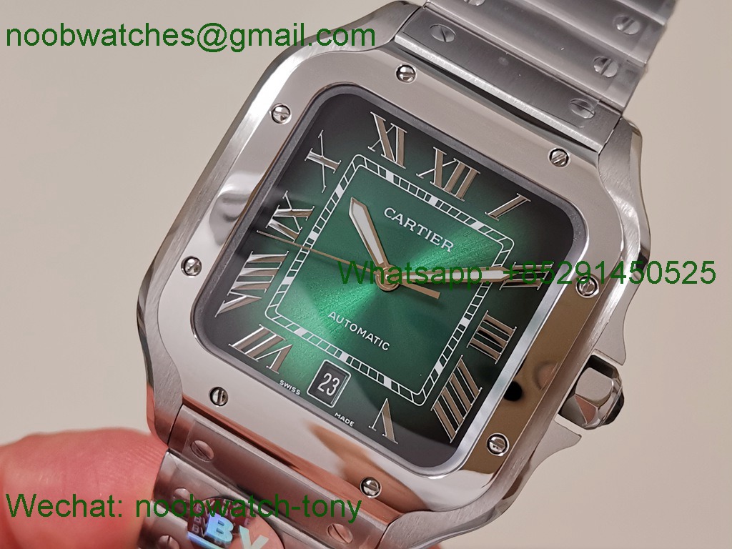 Replica Cartier Santos De Cartier 40mm Mens XL Green Dial BVF MY9015 SuperClone
