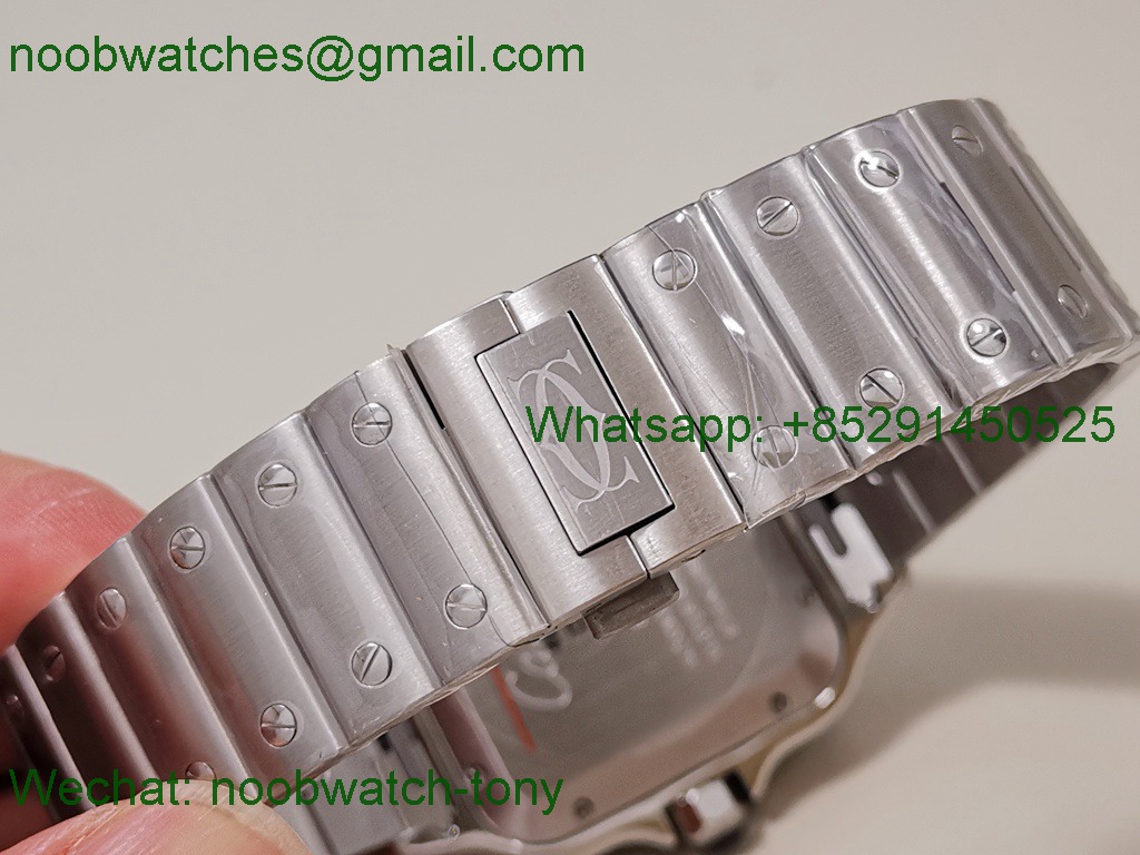 Replica Cartier Santos De Cartier 40mm Mens XL White Dial BVF MY9015 SuperClone