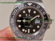Replica Rolex GMT II 126710 GRNR Bruce Wayne Black Gray Clean SuperClone on Oyster DD3285