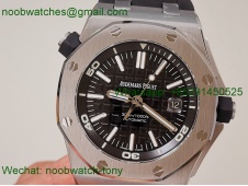 Replica Audemars Piguet AP Diver 15703 ZF 1:1 Best Black Dial SA3120 SuperClone V2