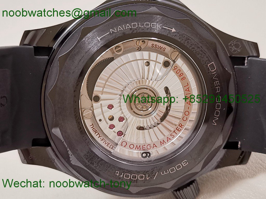 Replica OMEGA Seamaster 300m 43.5mm Ceramic All Black VSF SuperClone Best 8806