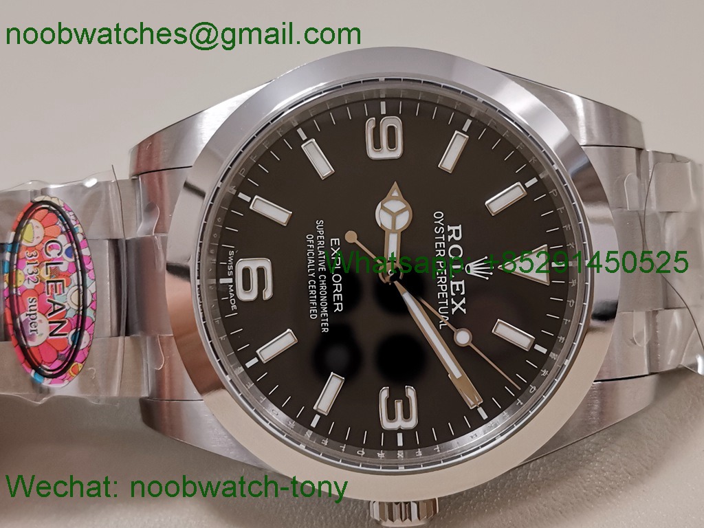 Replica Rolex Explorer 1 224270 40mm 904L Black Dial Clean VS3230 Superclone
