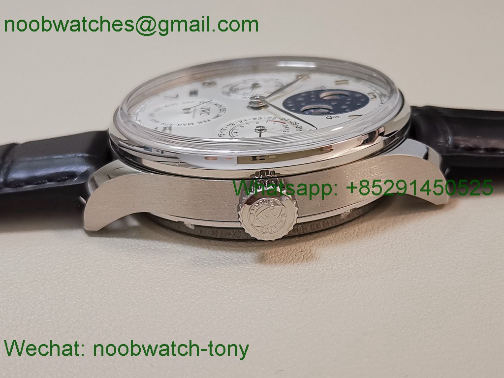 Replica IWC Portugieser Perpetual Calendar IW503401 White Dial APSF A52610 SuperClone