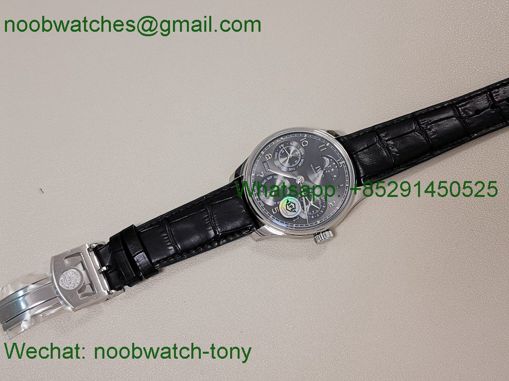 Replica IWC Portugieser Perpetual Calendar IW503401 Gray Dial APSF A52610 SuperClone