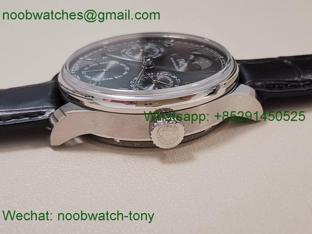 Replica IWC Portugieser Perpetual Calendar IW503401 Gray Dial APSF A52610 SuperClone