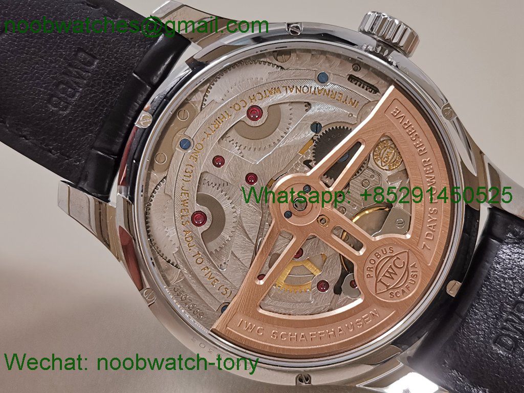Replica IWC Portugieser Perpetual Calendar IW503401 Gray Dial APSF A52610 SuperClone