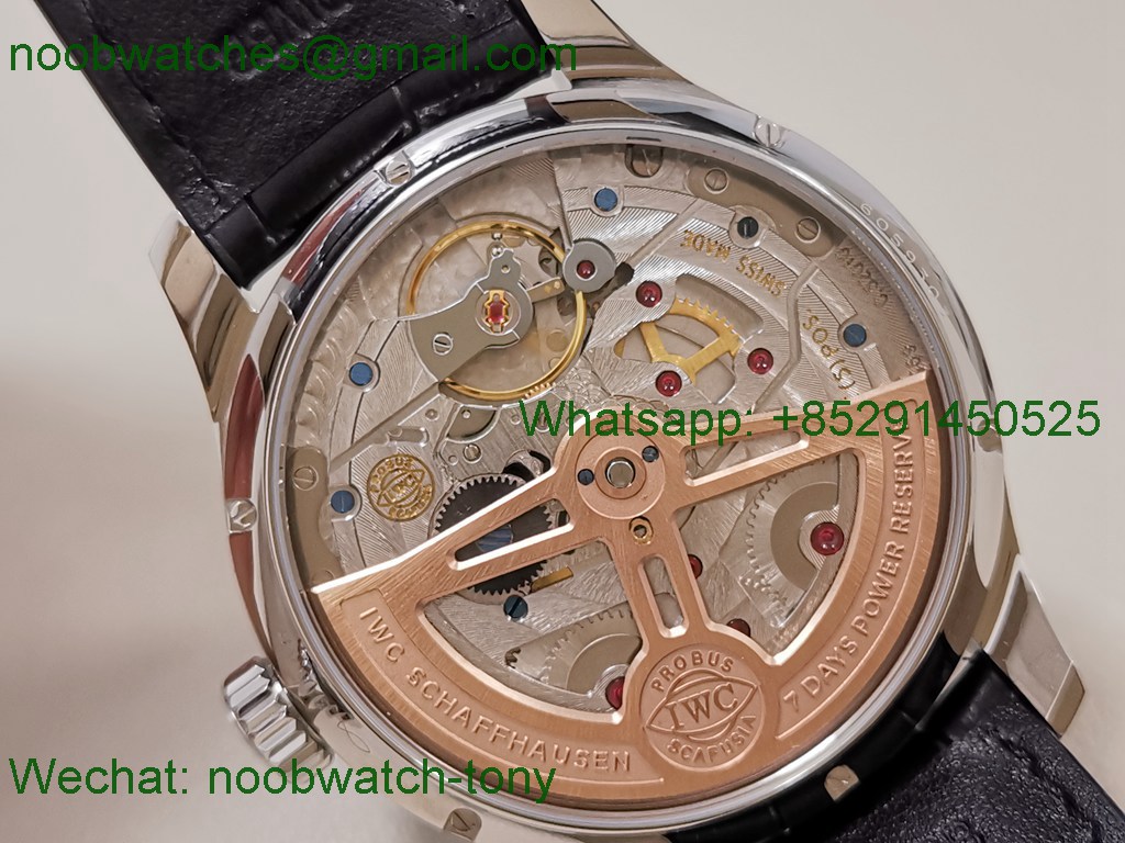 Replica IWC Portugieser Perpetual Calendar IW503401 Gray Dial APSF A52610 SuperClone