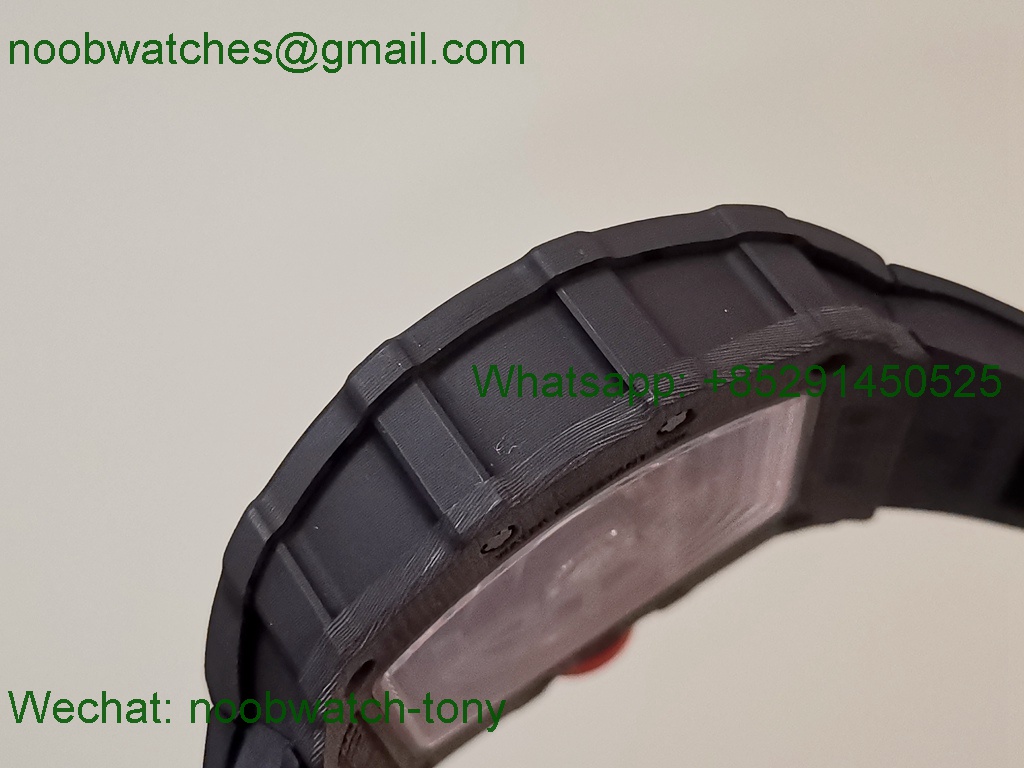 Replica Richard Mille RM35-02 Rafael Nadal Black Carbon Red Crown ZF V6 SuperCLone RMAL1