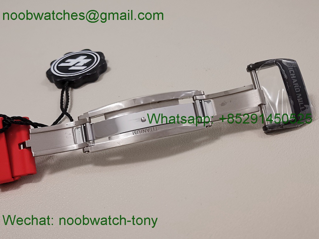 Replica Richard Mille RM35-02 Rafael Nadal Black Carbon Red Rubber ZF V6 SuperCLone RMAL1