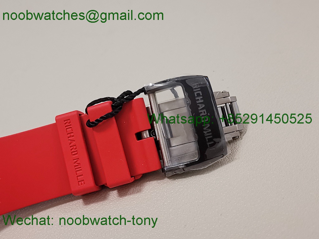 Replica Richard Mille RM35-02 Rafael Nadal Black Carbon Red Rubber ZF V6 SuperCLone RMAL1