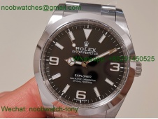 Replica Rolex Explorer 1 224270 40mm 904L Black Dial Clean VS3230 Superclone