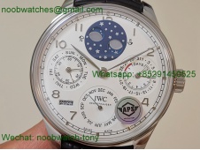 Replica IWC Portugieser Perpetual Calendar IW503401 White Dial APSF A52610 SuperClone
