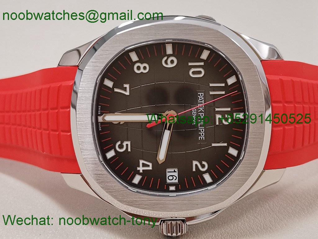Replica Patek Philippe Aquanaut 5167 Singapore 3KF SuperClone Red Rubber 324CS New Clasp