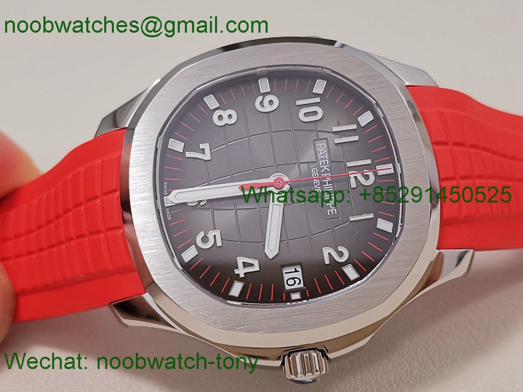 Replica Patek Philippe Aquanaut 5167 Singapore 3KF SuperClone Red Rubber 324CS New Clasp