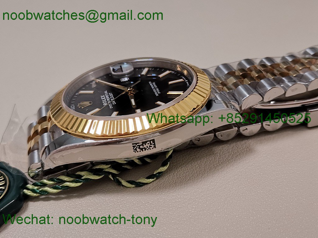 Replica Rolex DateJust 41mm 126331 Clean Superclone Best Yellow Gold Black Dial Julibee VR3235
