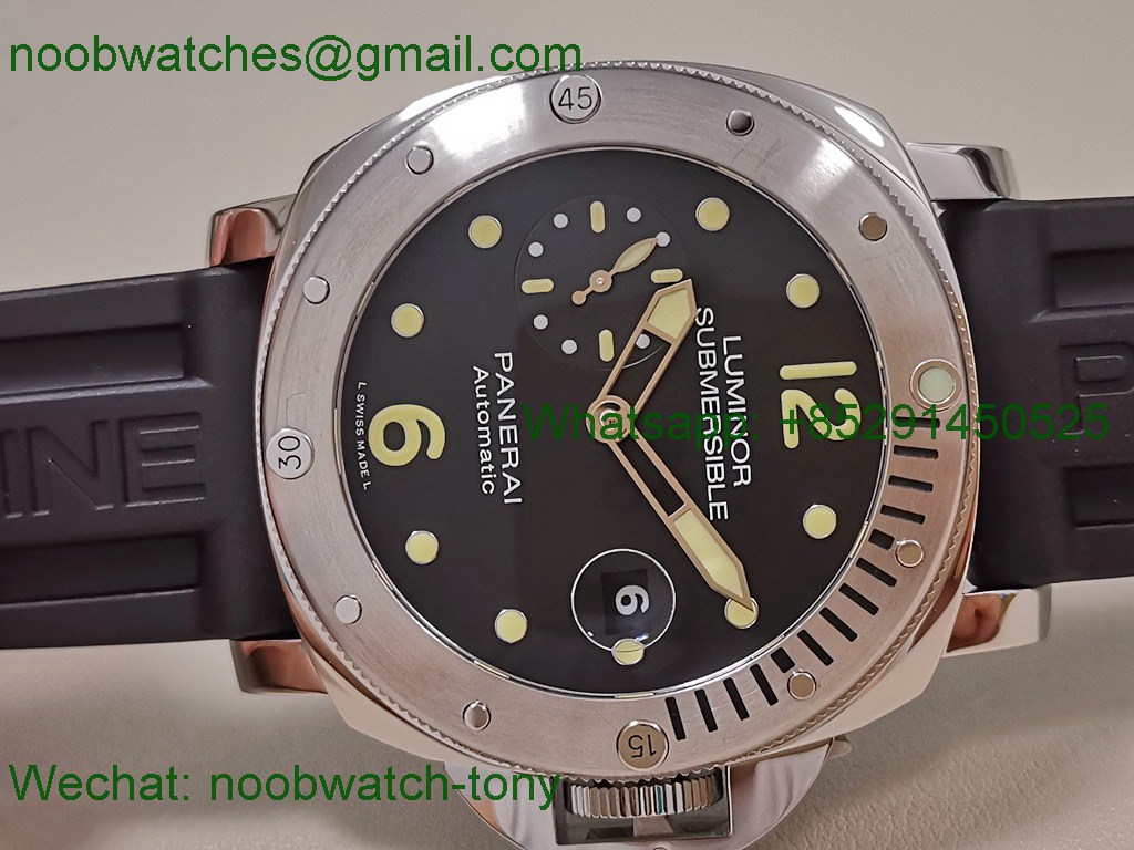 Replica PAM1024 Luminor Submersible Automatic 44mm Black VSF SuperClone P900