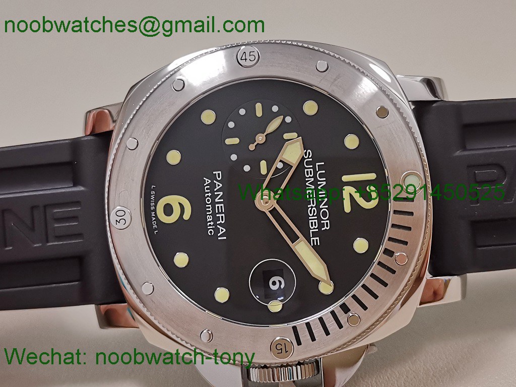 Replica PAM1024 Luminor Submersible Automatic 44mm Black VSF SuperClone P900
