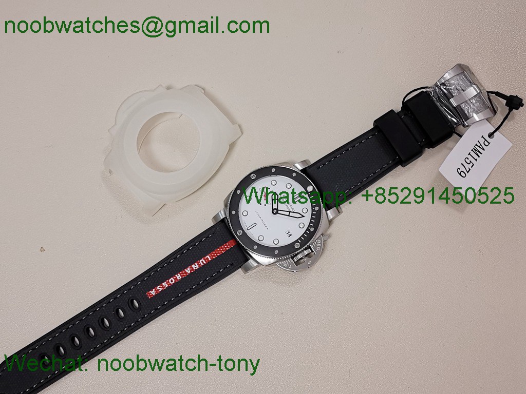 Replica Panerai PAM1579 Luna Rossa 42mm VSF 1:1 SuperCLone Best White Dial P900