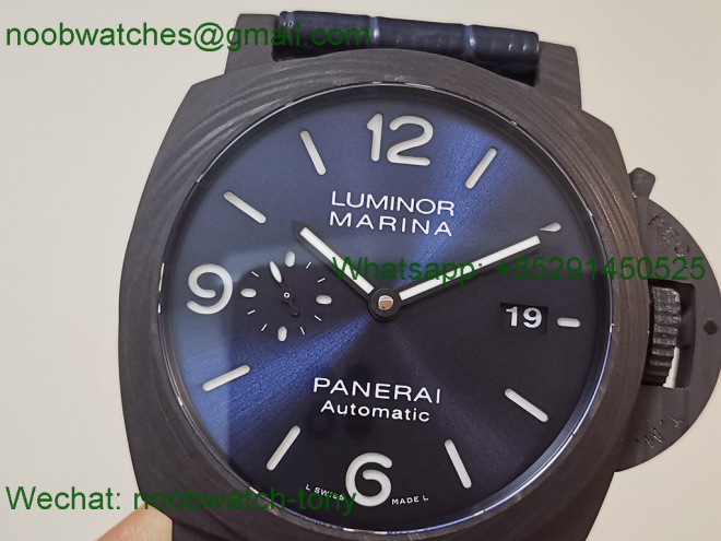 Replica Panerai PAM1664 Carbotech VSF 1:1 SuperCLone Best Blue Dial P9010 Clone