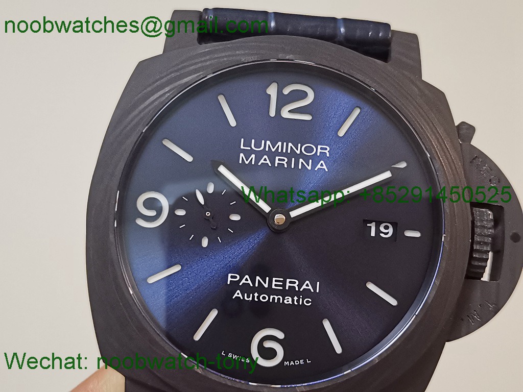 Replica Panerai PAM1664 Carbotech VSF 1:1 SuperCLone Best Blue Dial P9010 Clone