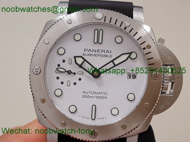 Replica Panerai PAM2223 Submersible 42mm VSF SuperClone Best White Dial P900
