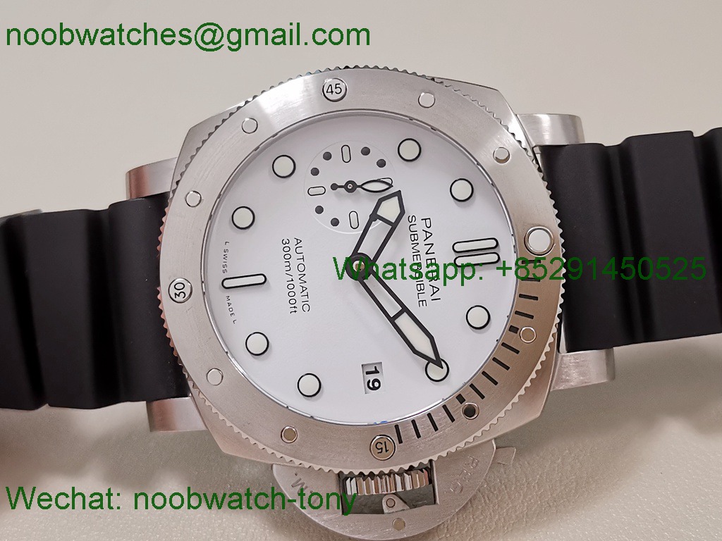 Replica Panerai PAM2223 Submersible 42mm VSF SuperClone Best White Dial P900