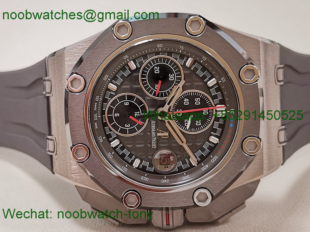 Replica Audemars Piguet AP ROO Offshore 26568 Michael Schumacher Grey Dial TKF SuperClone A3126