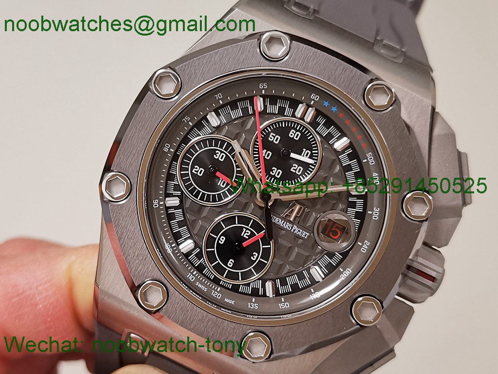 Replica Audemars Piguet AP ROO Offshore 26568 Michael Schumacher Grey Dial TKF SuperClone A3126