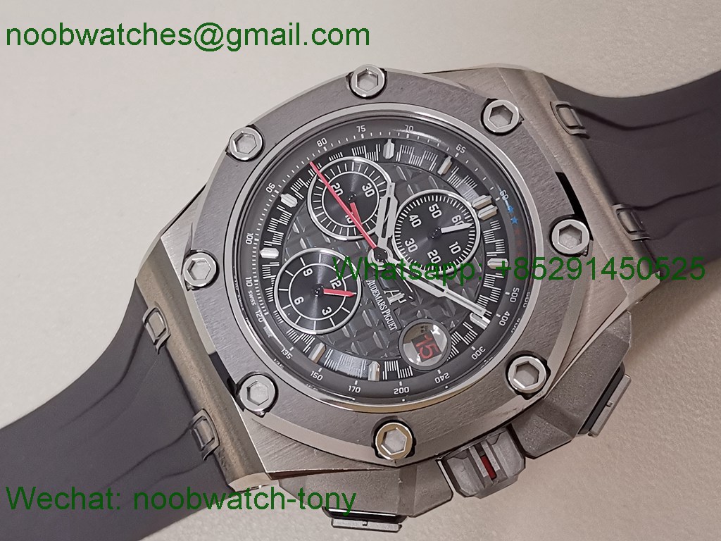 Replica Audemars Piguet AP ROO Offshore 26568 Michael Schumacher Grey Dial TKF SuperClone A3126