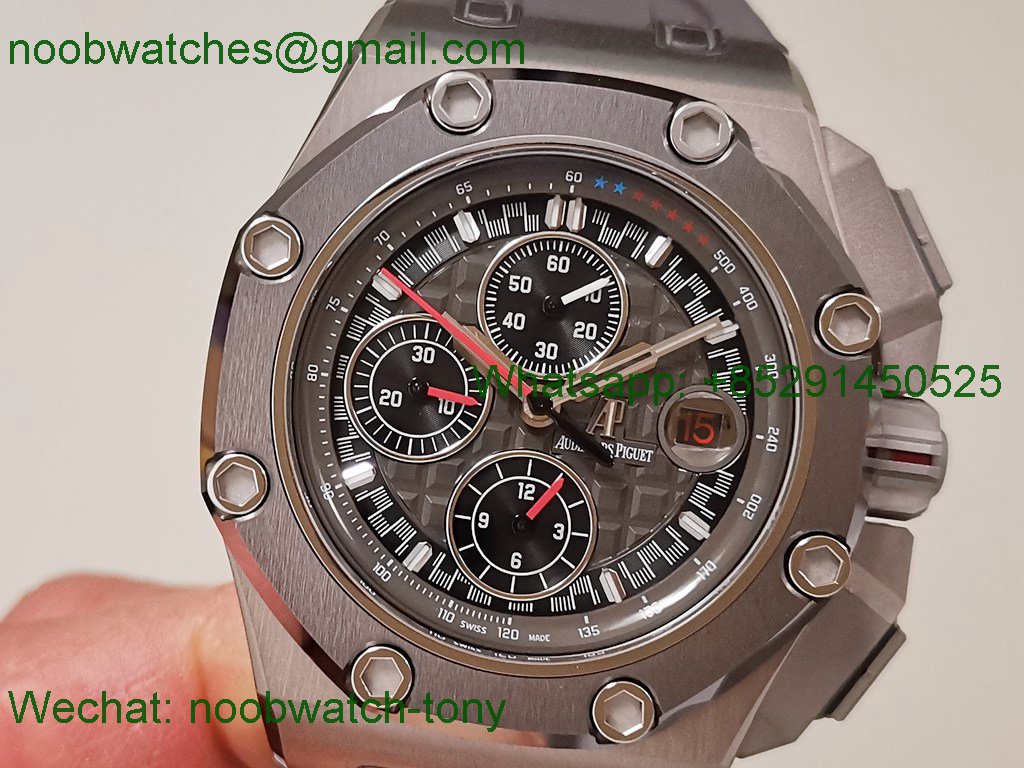 Replica Audemars Piguet AP ROO Offshore 26568 Michael Schumacher Grey Dial TKF SuperClone A3126