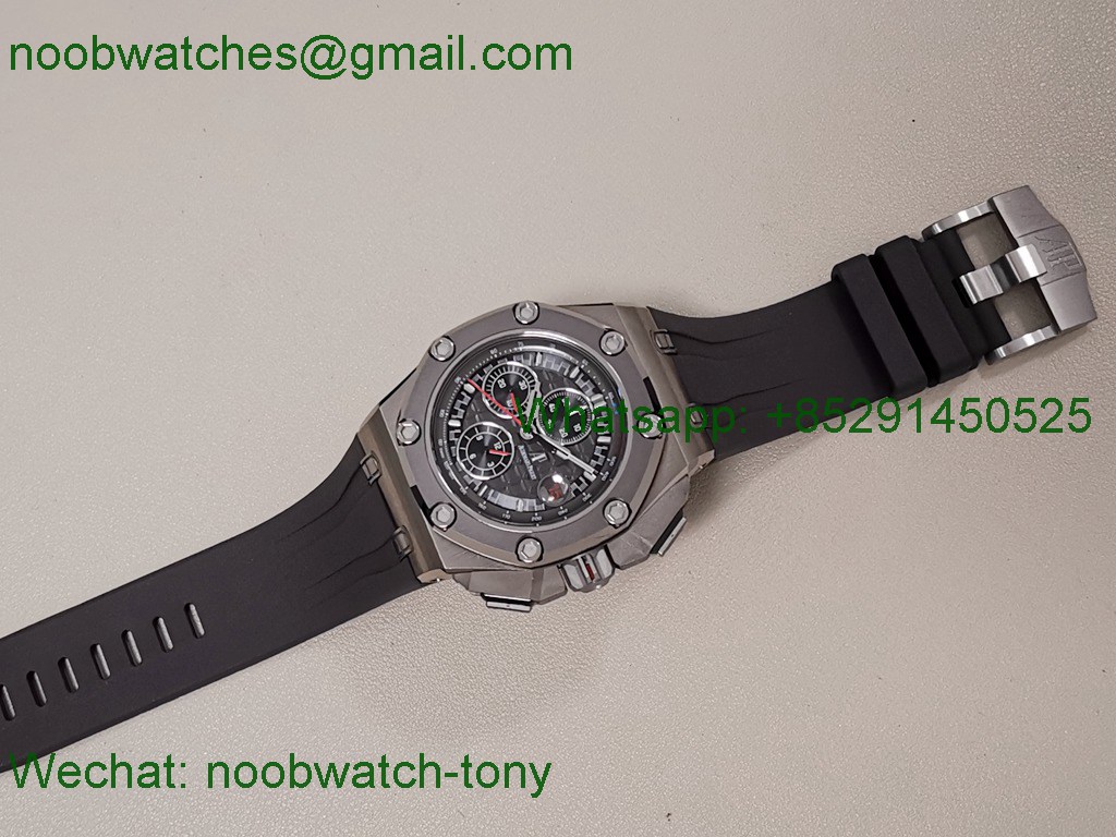 Replica Audemars Piguet AP ROO Offshore 26568 Michael Schumacher Grey Dial TKF SuperClone A3126