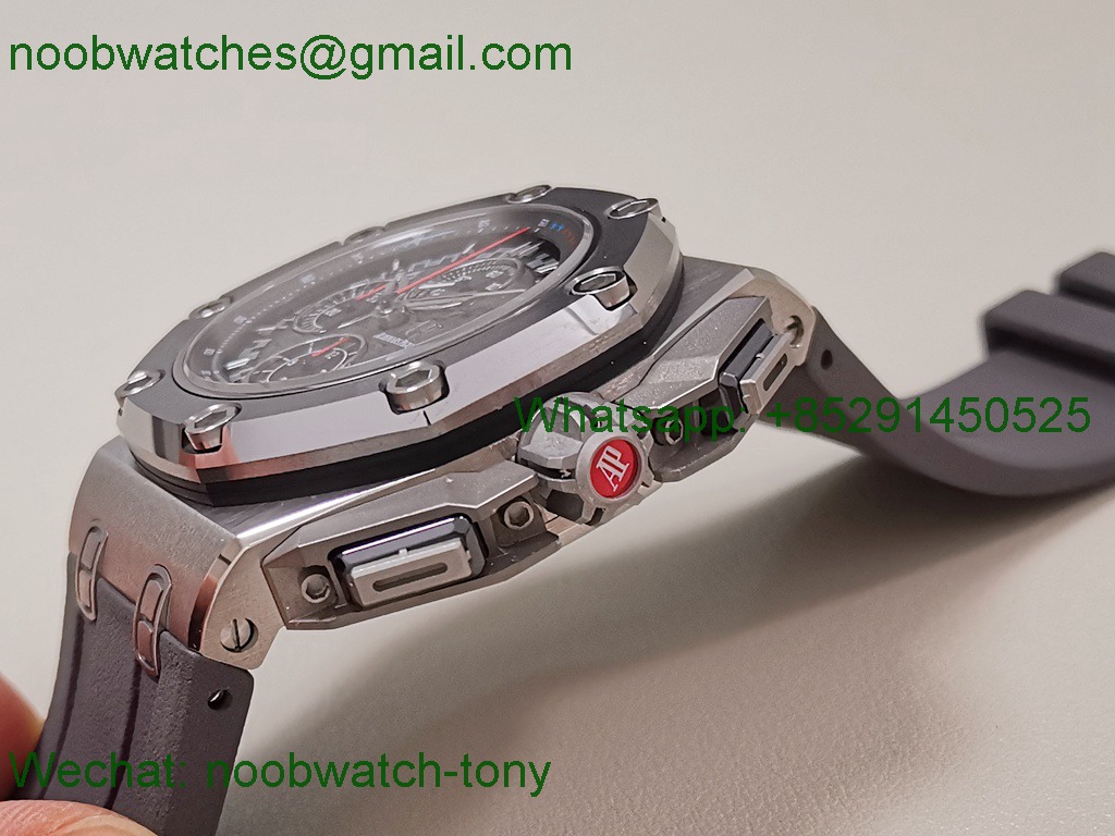 Replica Audemars Piguet AP ROO Offshore 26568 Michael Schumacher Grey Dial TKF SuperClone A3126