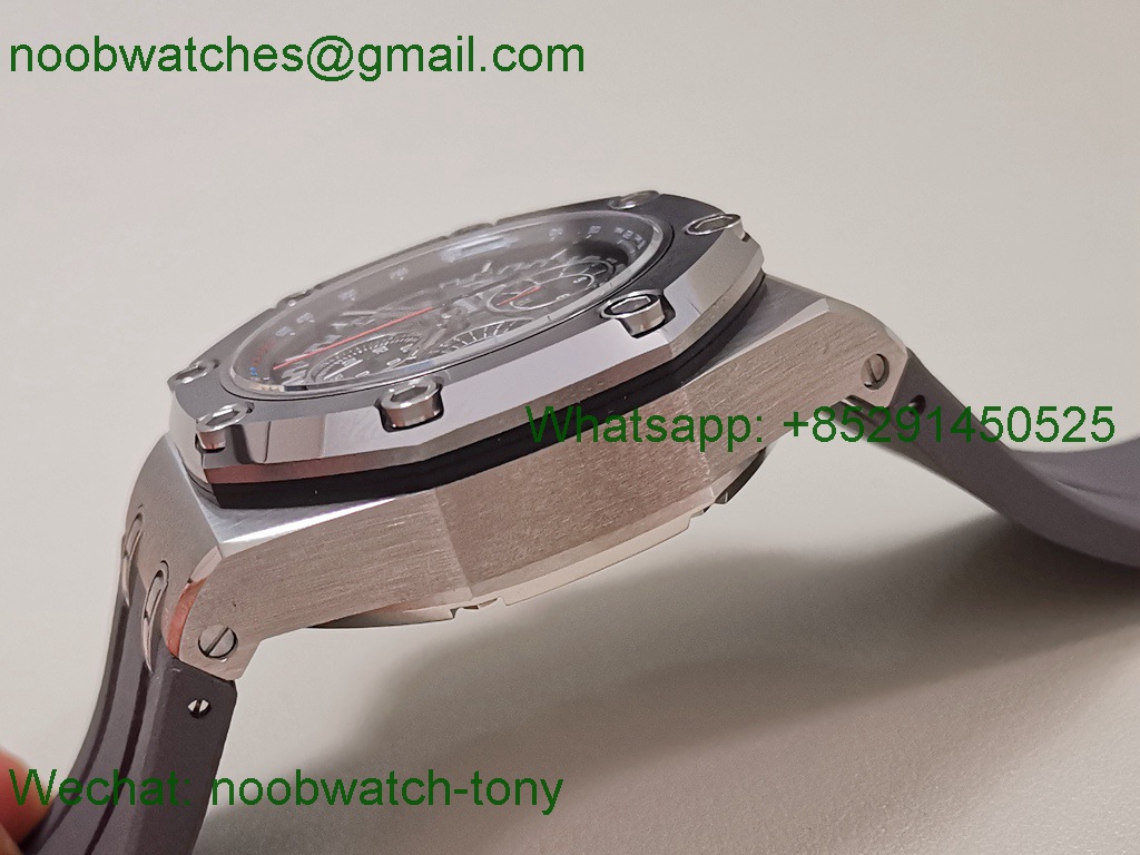 Replica Audemars Piguet AP ROO Offshore 26568 Michael Schumacher Grey Dial TKF SuperClone A3126