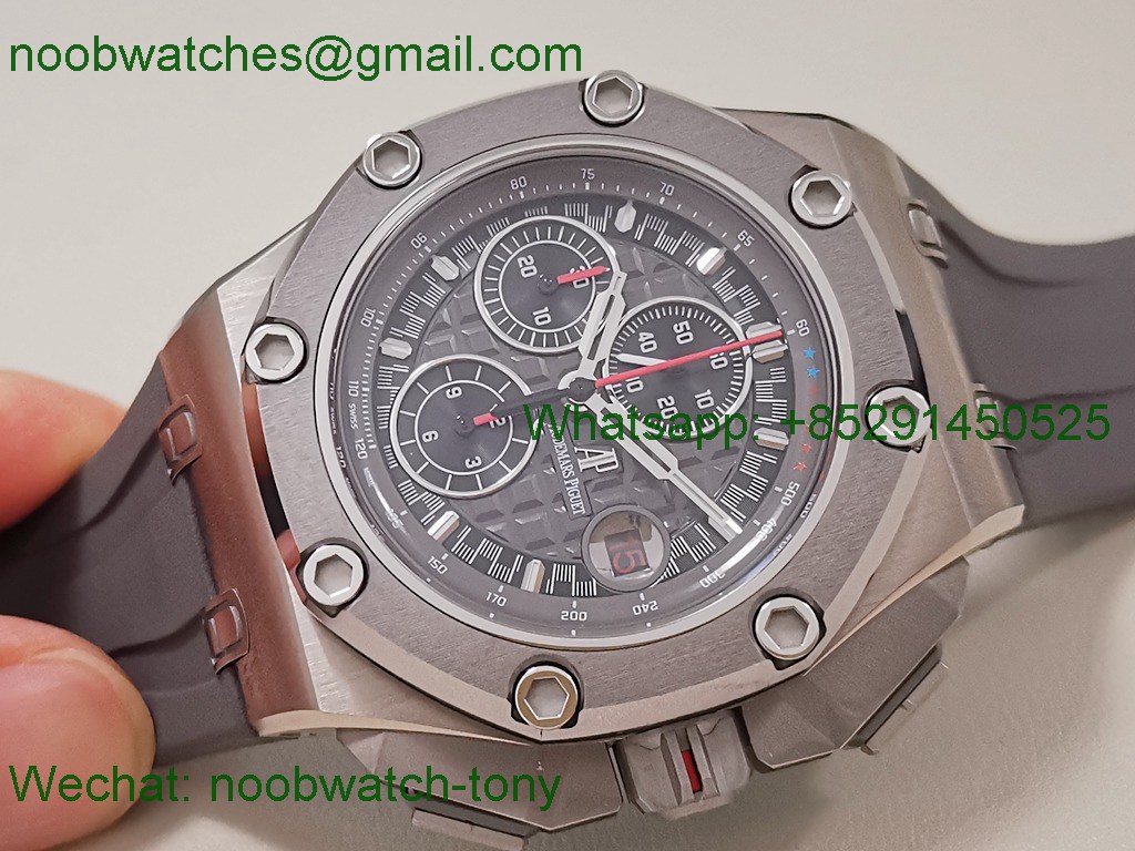 Replica Audemars Piguet AP ROO Offshore 26568 Michael Schumacher Grey Dial TKF SuperClone A3126