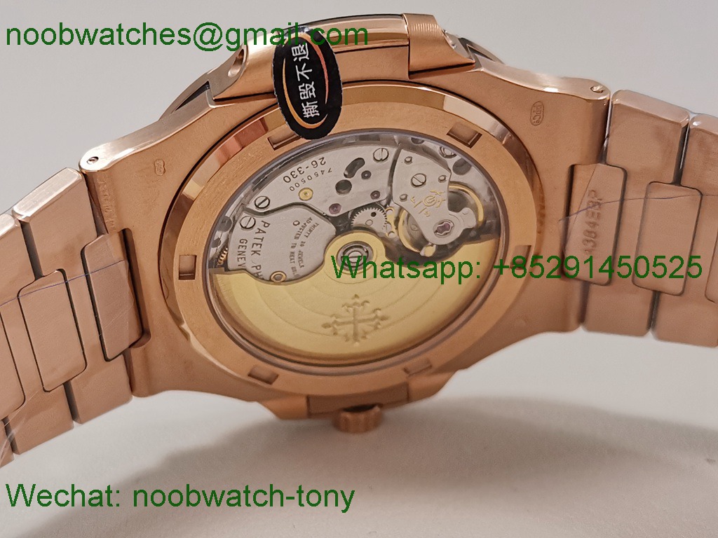 Replica Patek Philippe Nautilus 5711/1R Rose Gold 3KF SuperClone Best Brown Dial A324 V2