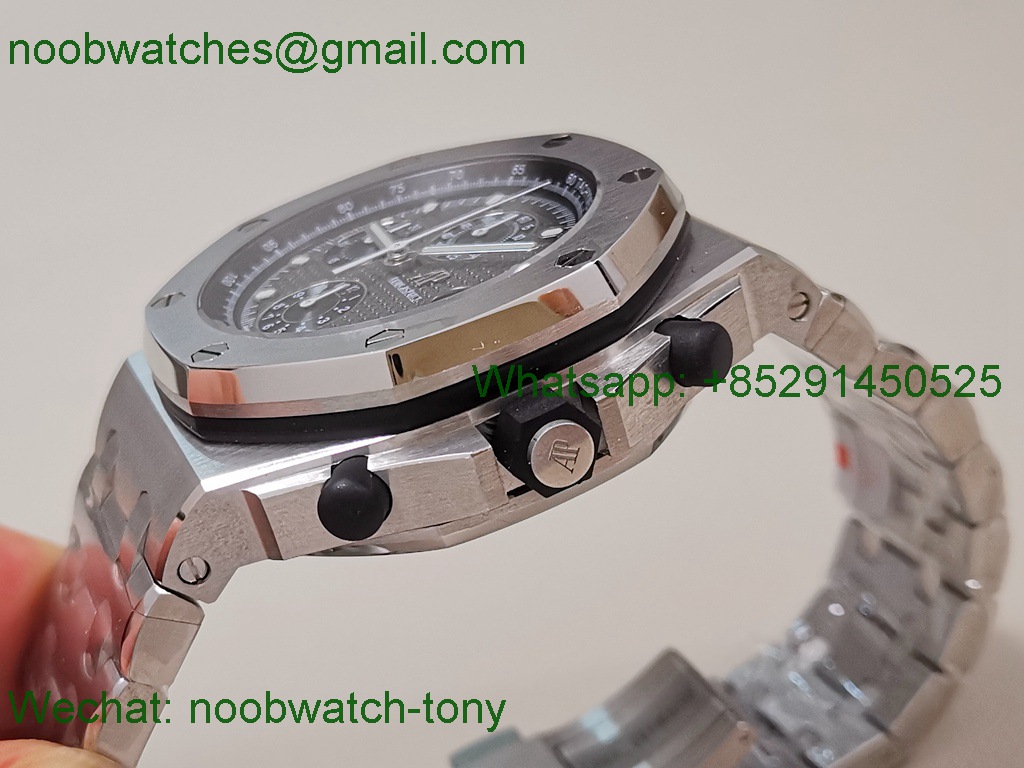 Replica Audemars Piguet AP ROO Offshore 42mm Gray Dial Steel Bracelet TKF A3126