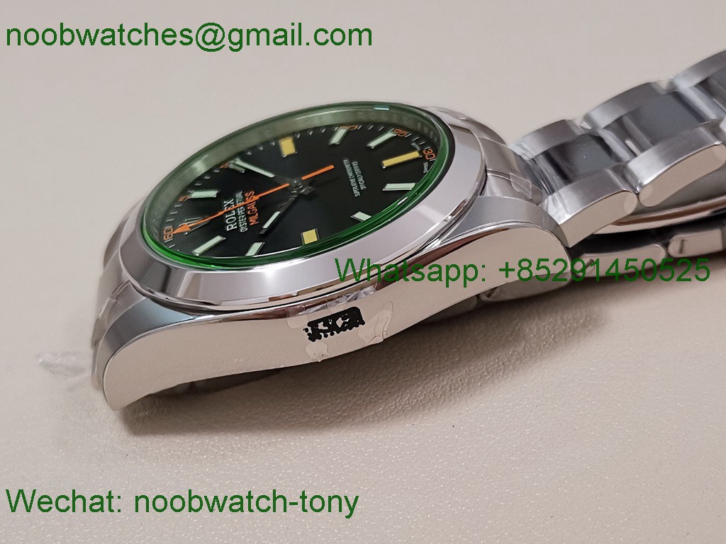 Replica Rolex Milgauss 116400GV 904L Black VSF VS3131 Superclone
