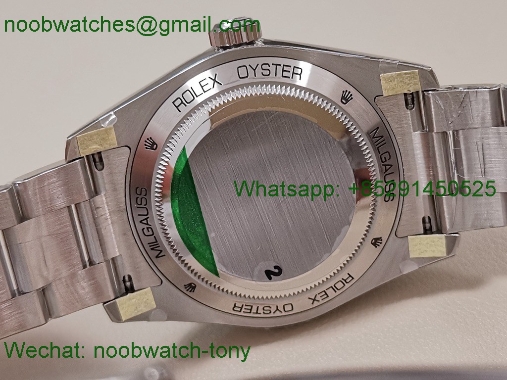 Replica Rolex Milgauss 116400GV 904L Black VSF VS3131 Superclone