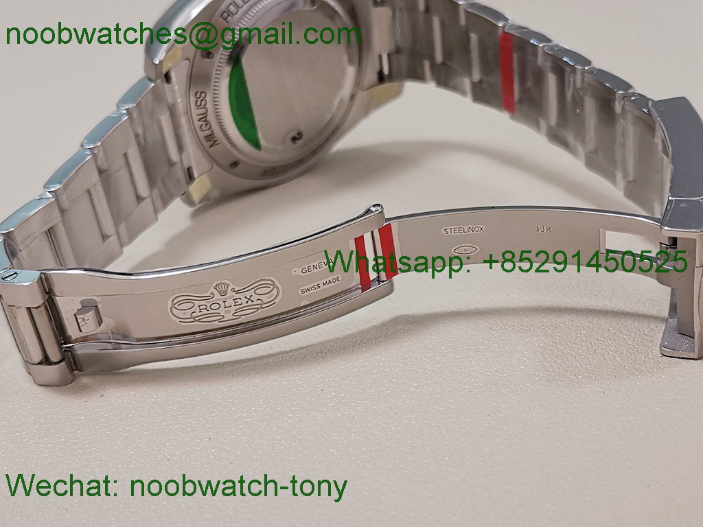 Replica Rolex Milgauss 116400GV 904L Black VSF VS3131 Superclone