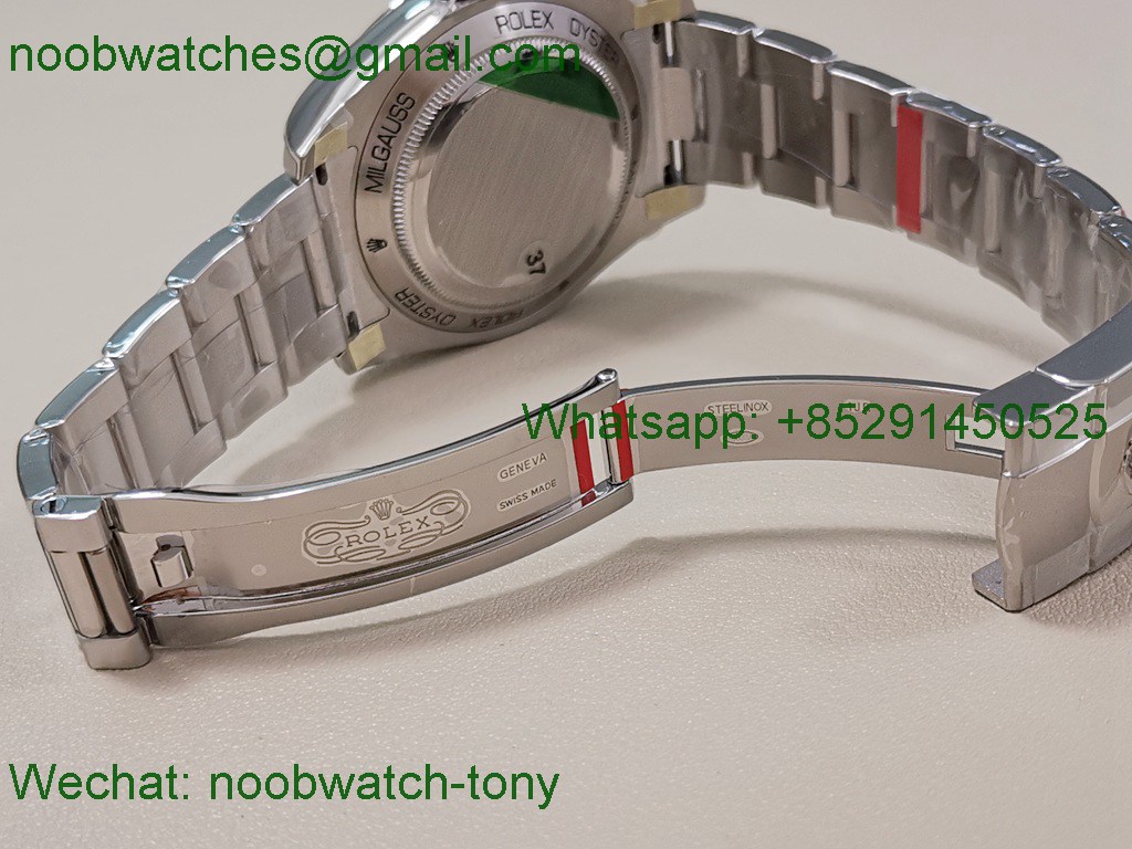 Replica Rolex Milgauss 116400GV 904L Blue VSF VS3131 Superclone