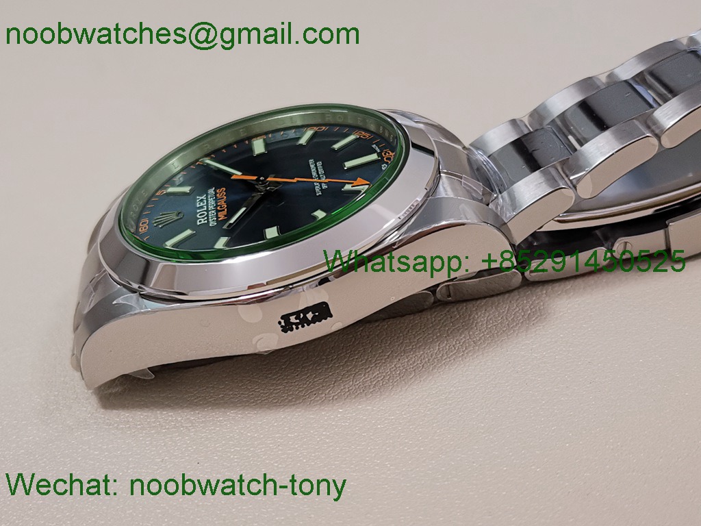 Replica Rolex Milgauss 116400GV 904L Blue VSF VS3131 Superclone