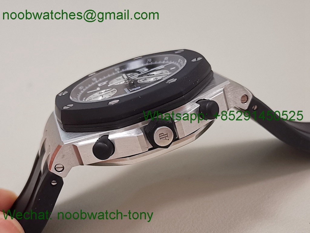 Replica Audemars Piguet AP Offshore Chrono 42mm Black RubberClab TKF A3126 SuperClone