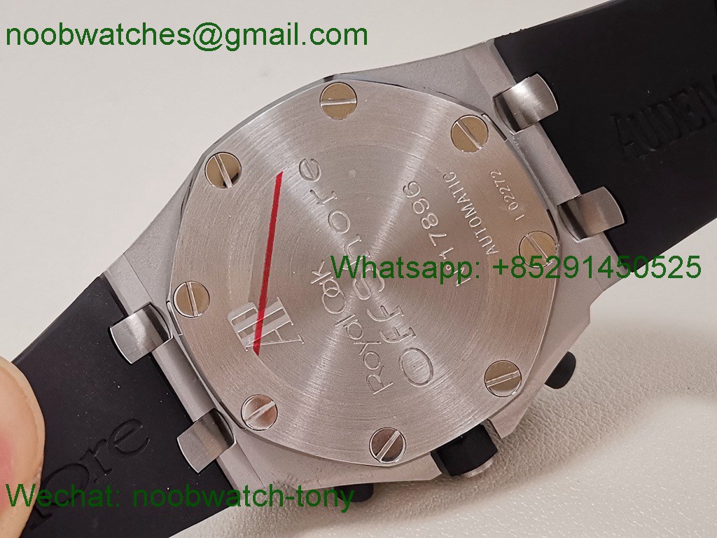 Replica Audemars Piguet AP Offshore Chrono 42mm Black RubberClab TKF A3126 SuperClone