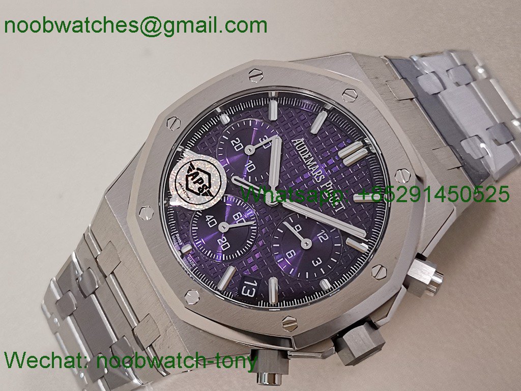 Replica Audemars Piguet AP Royal Oak Chrono 26240 APSF SuperCLone Best Purple Dial SA4401